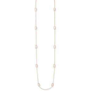 Kendra Scott Kellie Gold Long Necklace in Slate